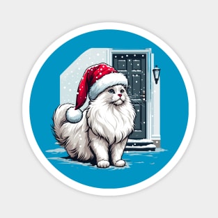 Ragdoll Cat Christmas Magnet